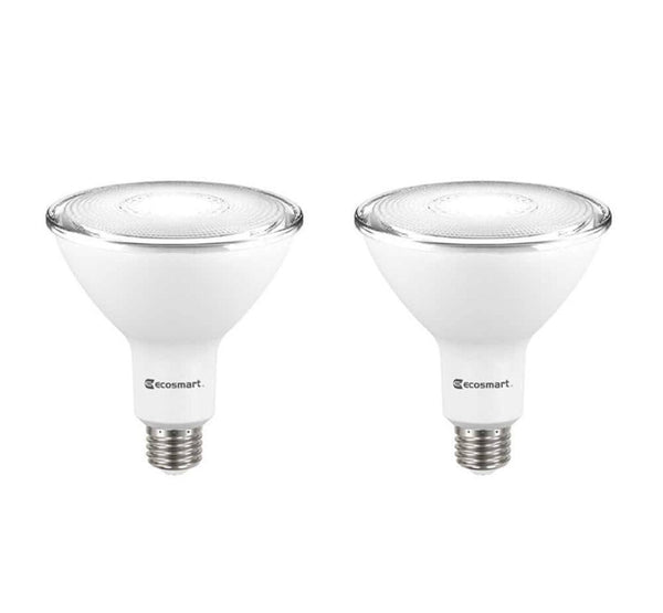 Ecosmart 120-Watt Equivalent PAR38 Dimmable Energy Star Flood LED Light Bulb Bright White (2-Pack)