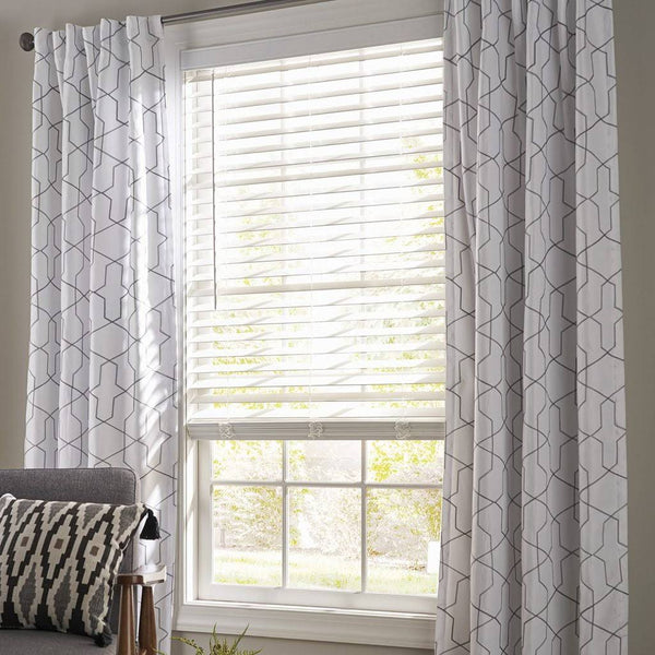 Better Homes & Gardens 2-Inch Cordless Faux Wood Horizontal Window Blinds, White, 27x48, Size: 27 inchw x 48 inchLarge