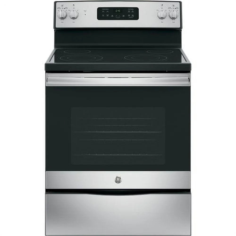 Ge? Appliances 30??free - Standing Electric Range Model JB645RKSS in Stainless Steel. APPROXIMATE DIMENSIONS (Hxwxd) 47 Height x 29 7/8 Width x 28